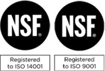 ISO 14001/ISO 9001 Registered logo